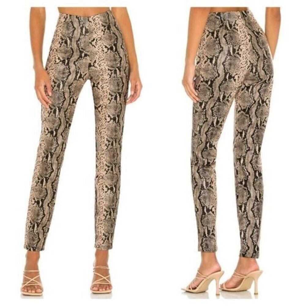 Superdown Donna Snake Pant - Brown Snake